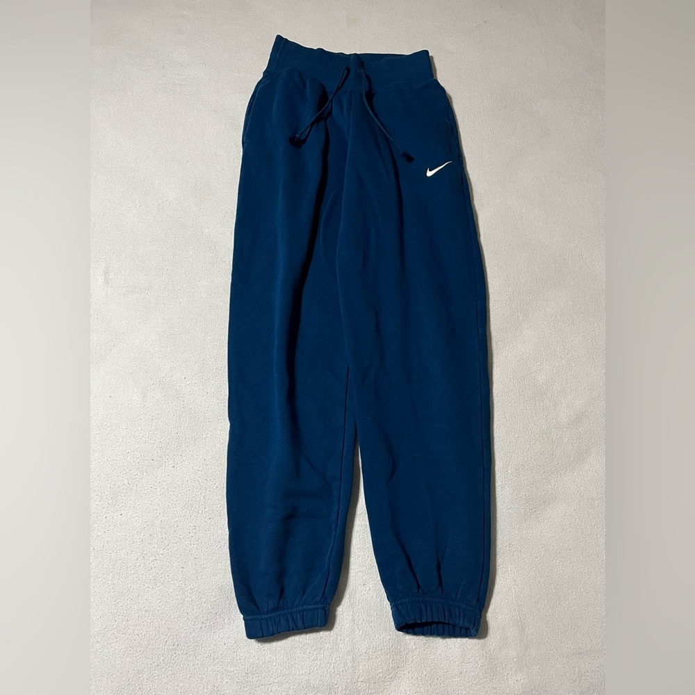 Nike Women's XXS Sportswear Phoenix Fleece Blue‎ Joggers DQ5887